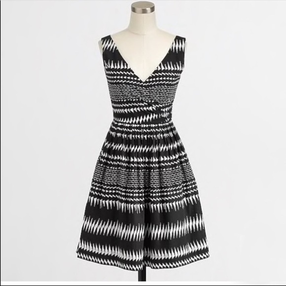 J. Crew Factory geometric print dress - Picture 1 of 7